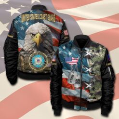 US Coast Guard, Remember - Honor - Respect - Bomber Jacket