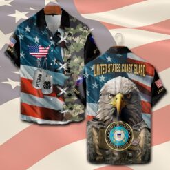 US Coast Guard, I Walked The Walk - Short Sleeve Button Shirt