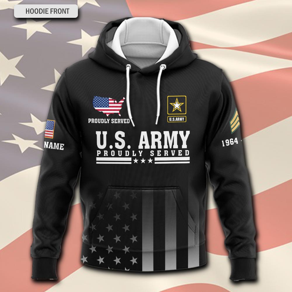 US Army, O 4 Army Major - Hoodie - Image 2