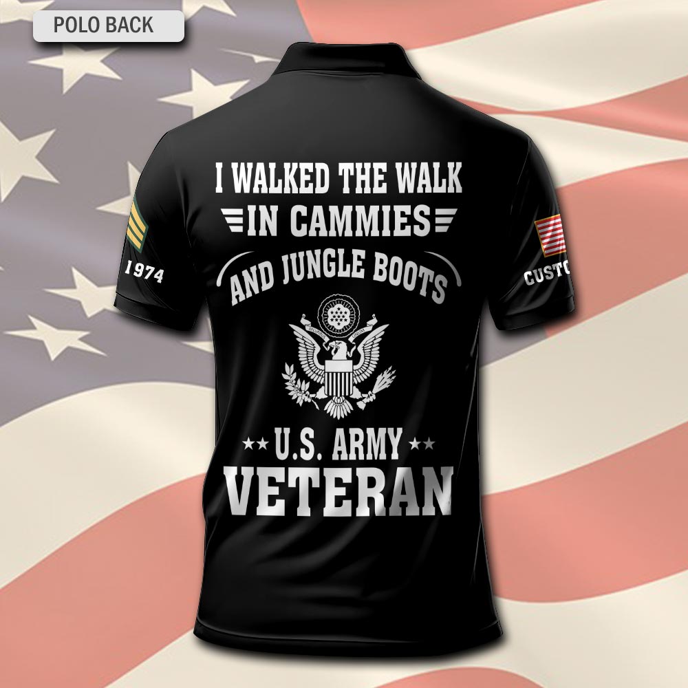 US Army, E 7 Army Sergeant First Class - Polo Shirt - Image 3