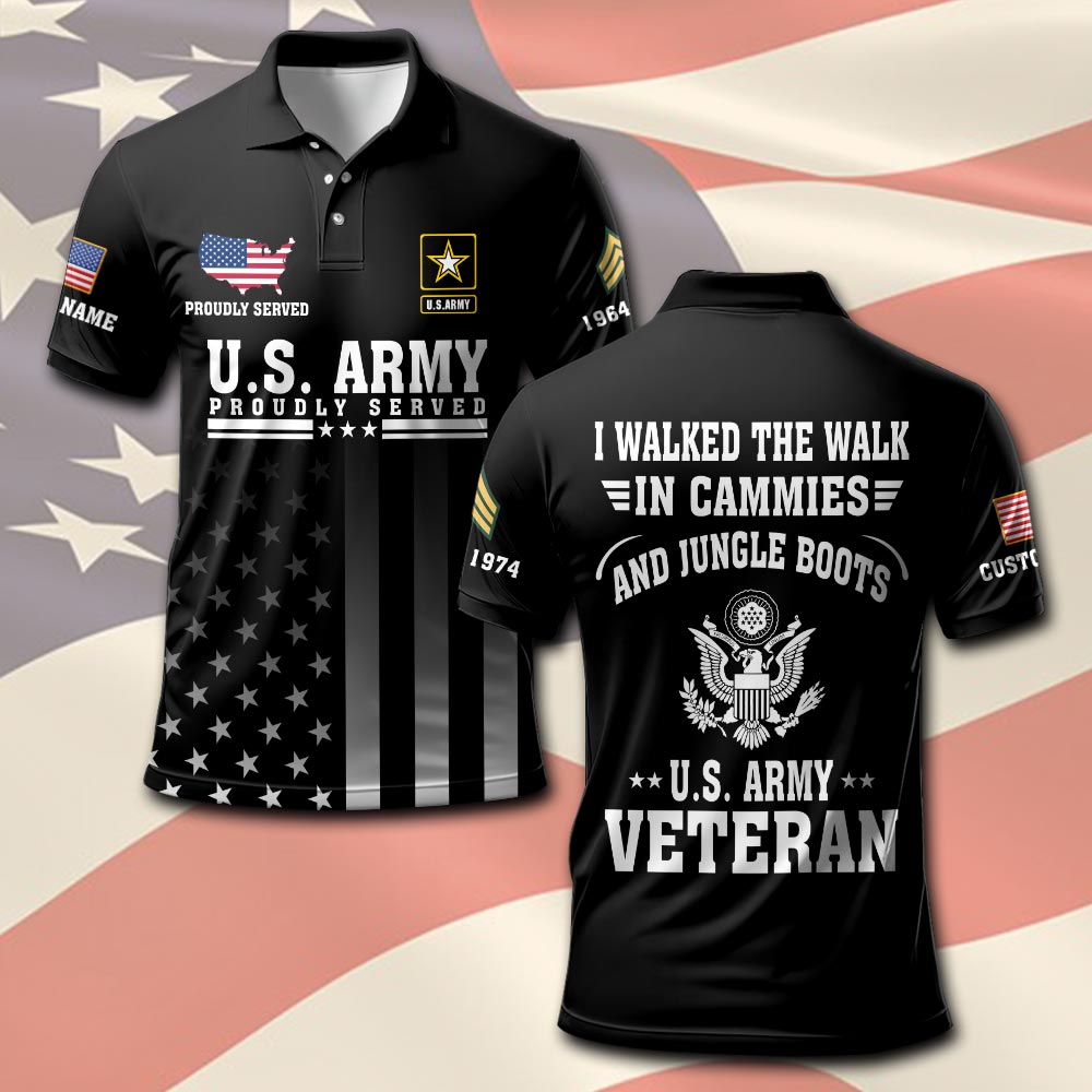 US Army, E 7 Army Sergeant First Class - Polo Shirt