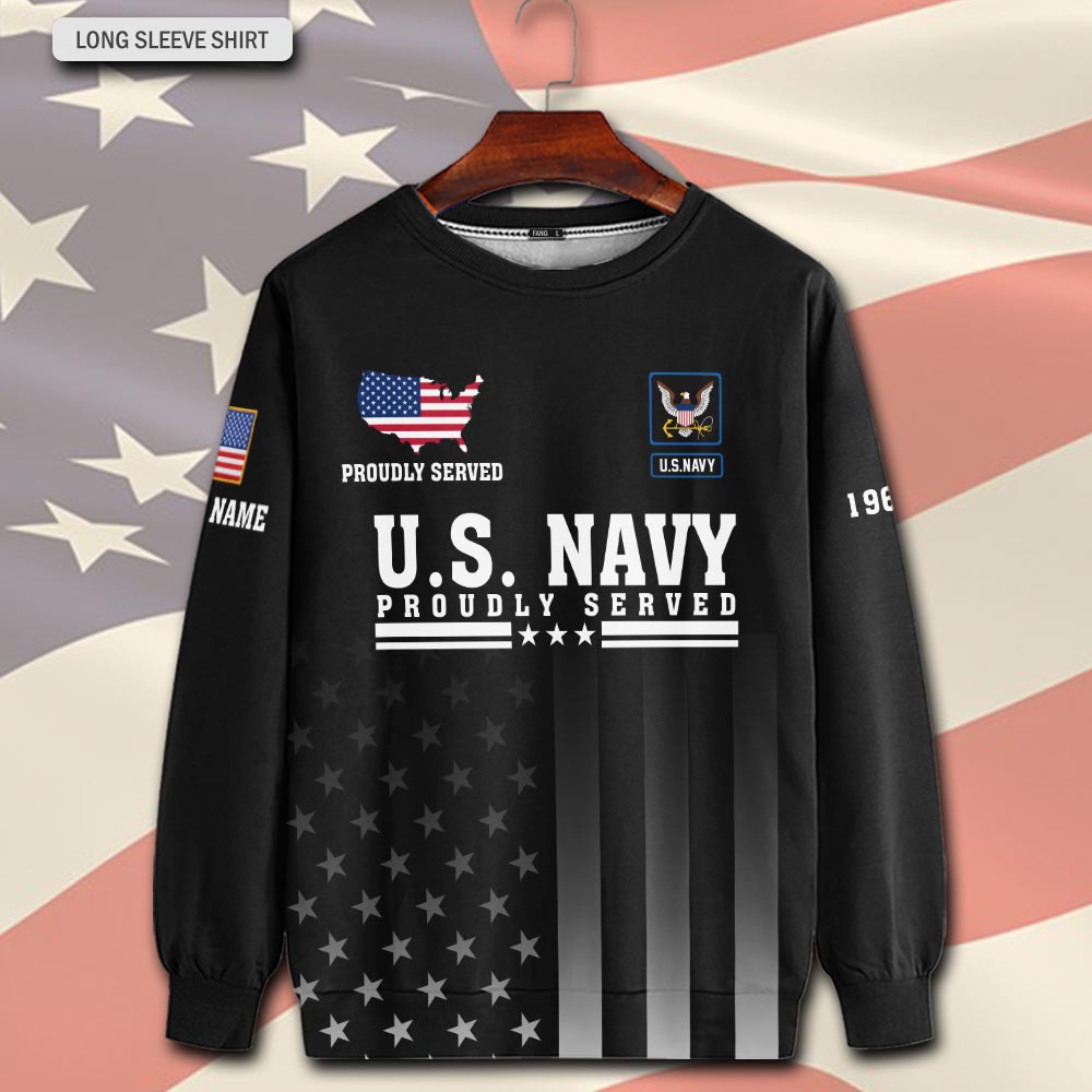 US Navy, E 6 Gold - Sweatshirt - Image 2