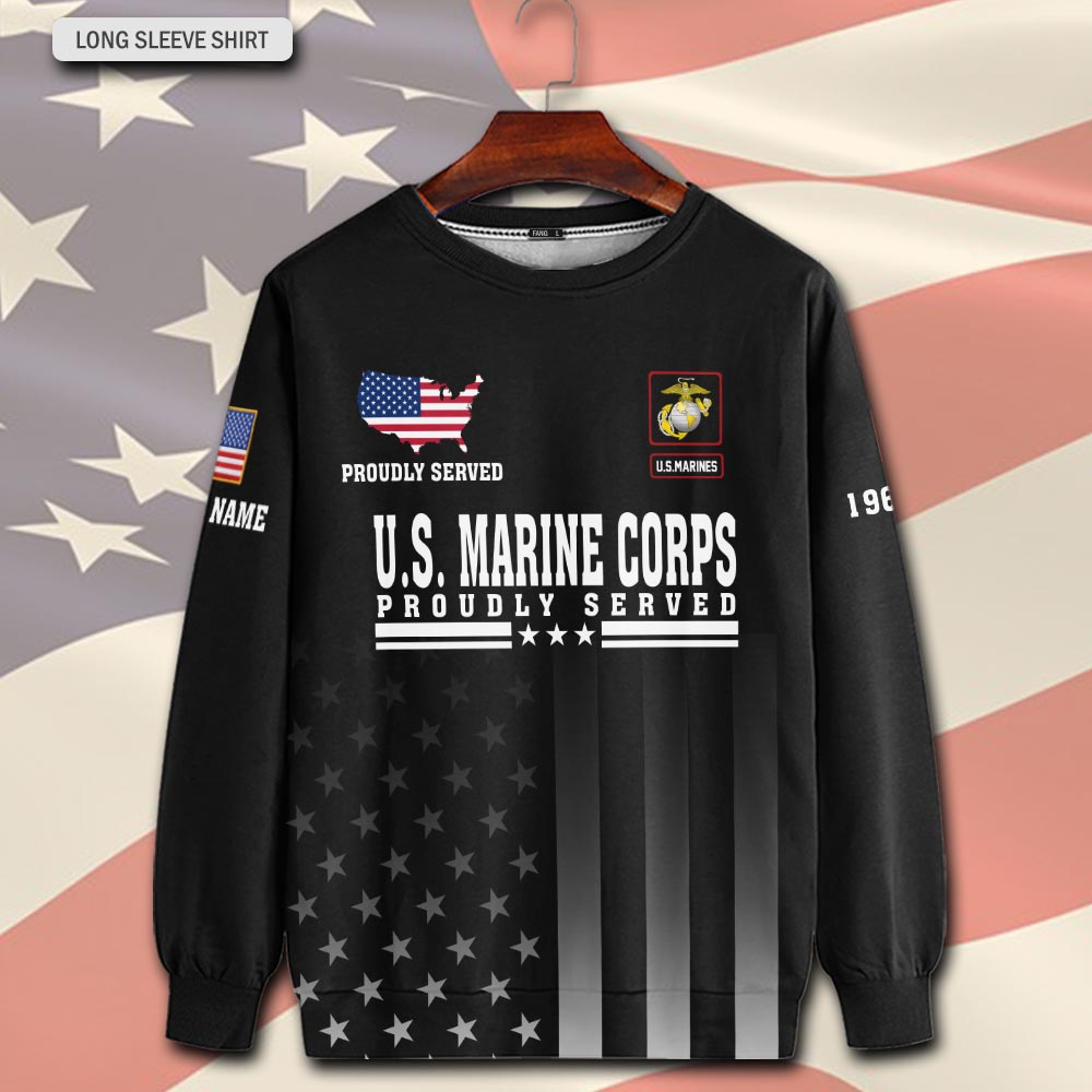 US Marine Corps, Honor, Duty, Service - Sweatshirt - Image 2