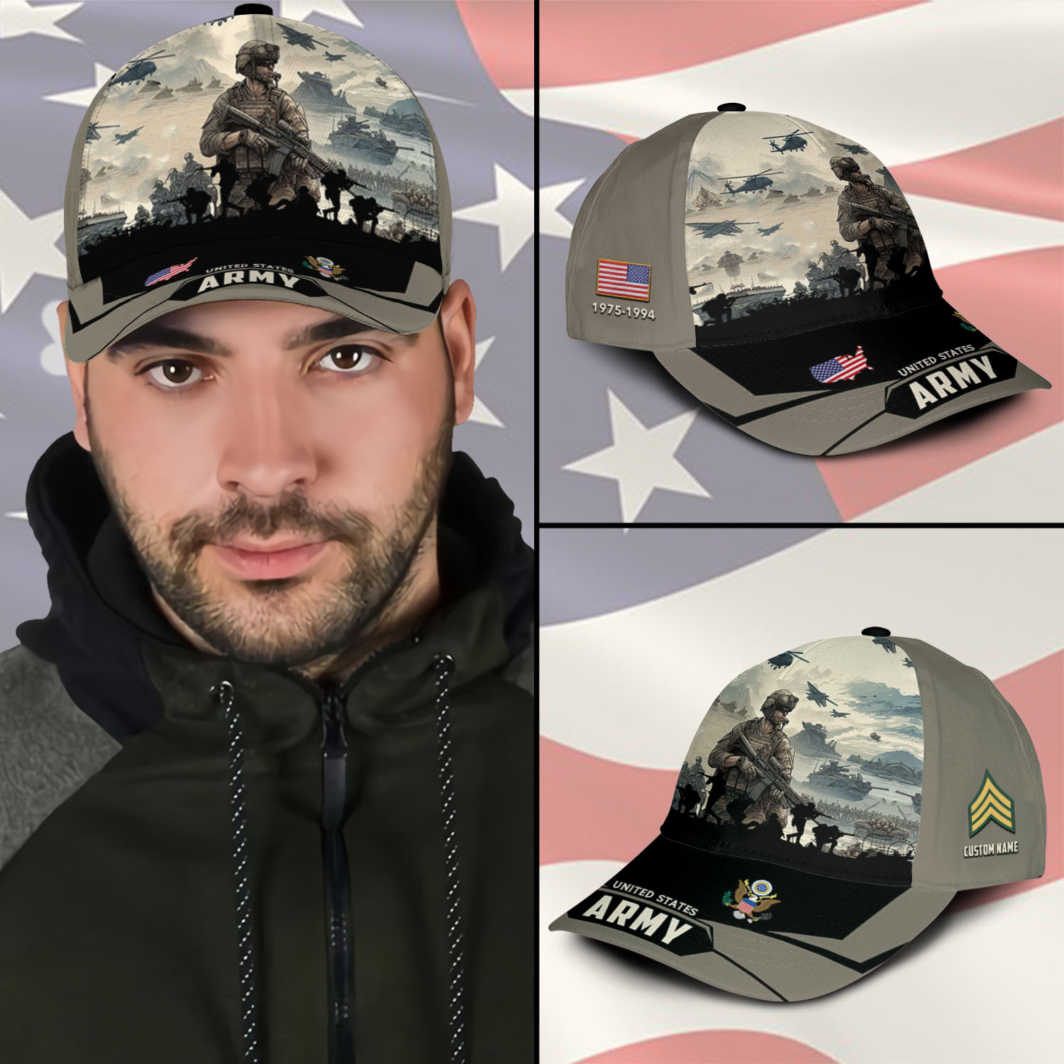 US Army, Duty, Honor, Country - Classic Cap - Image 3