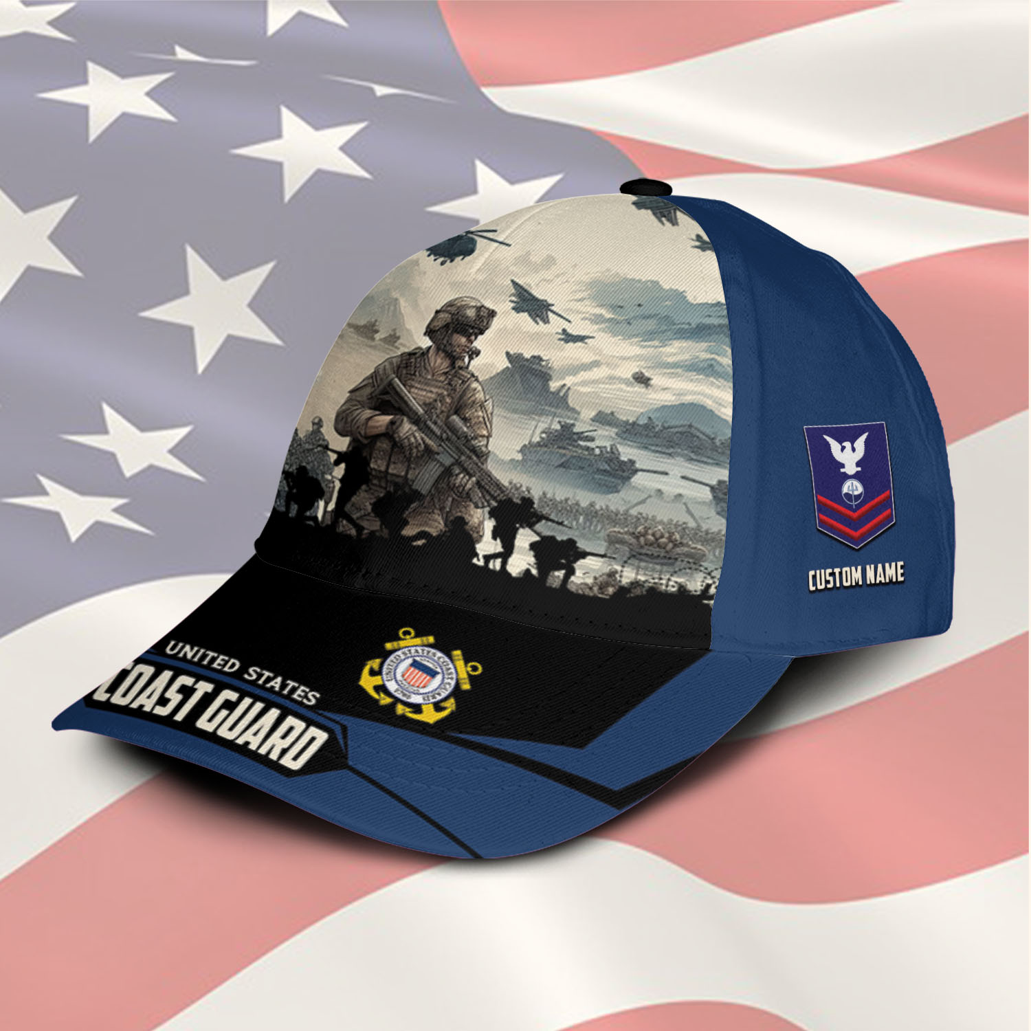 US Coast Guard, E 2 Blue - Classic Cap - Image 2