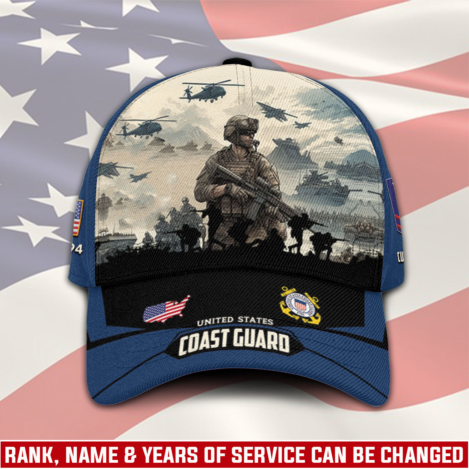 US Coast Guard, E 2 Blue - Classic Cap