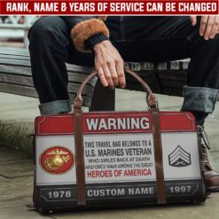US Marine Corps, W 3 Marines Chief Warrant Officer 3 - Travel Bag - Size L: 20.4 x 9.4 x 10.2 inches