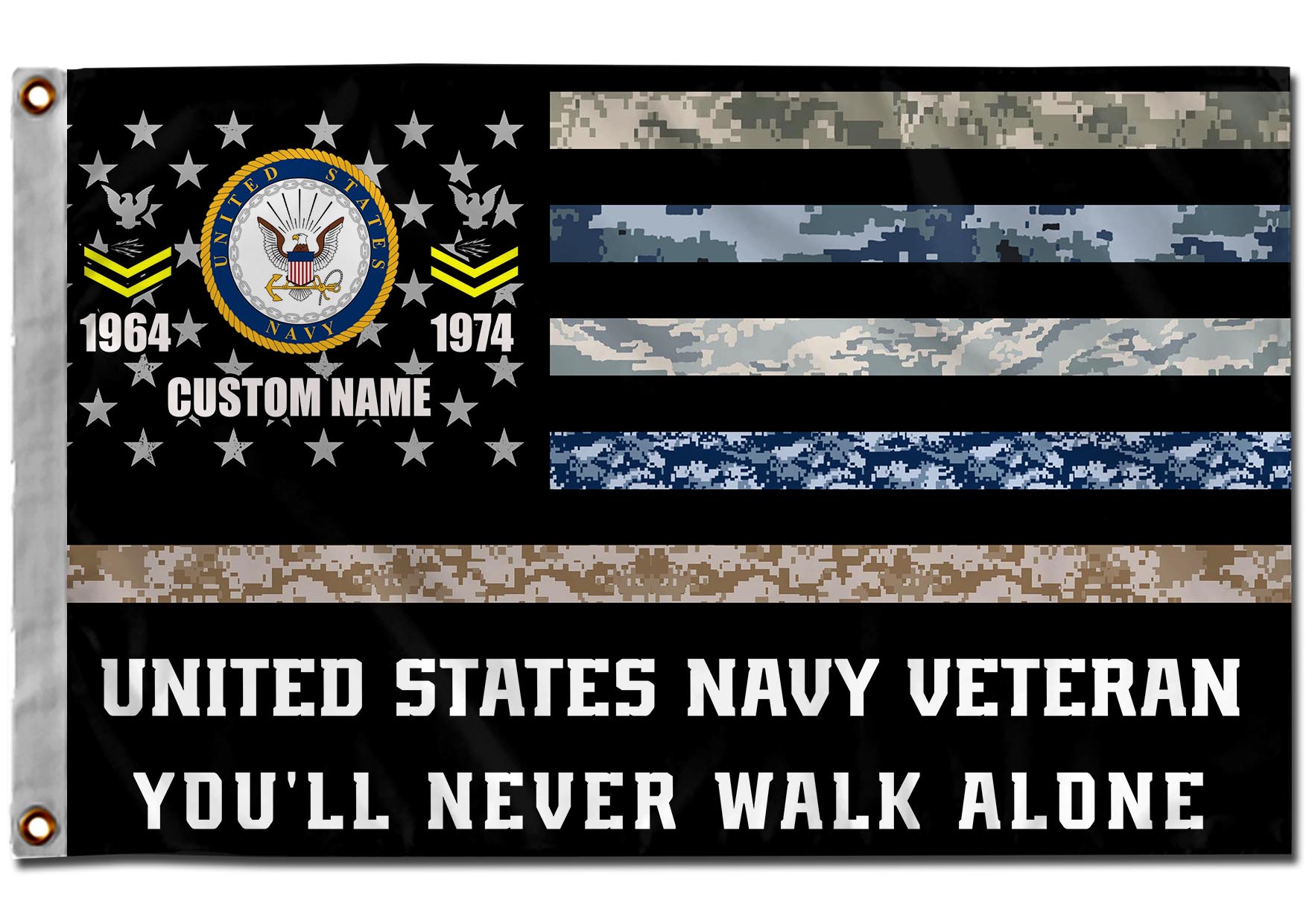 US Navy, Always Remember, Never Forget - Flying Flag 5×8 Feet(152×244 Cm) - Image 2