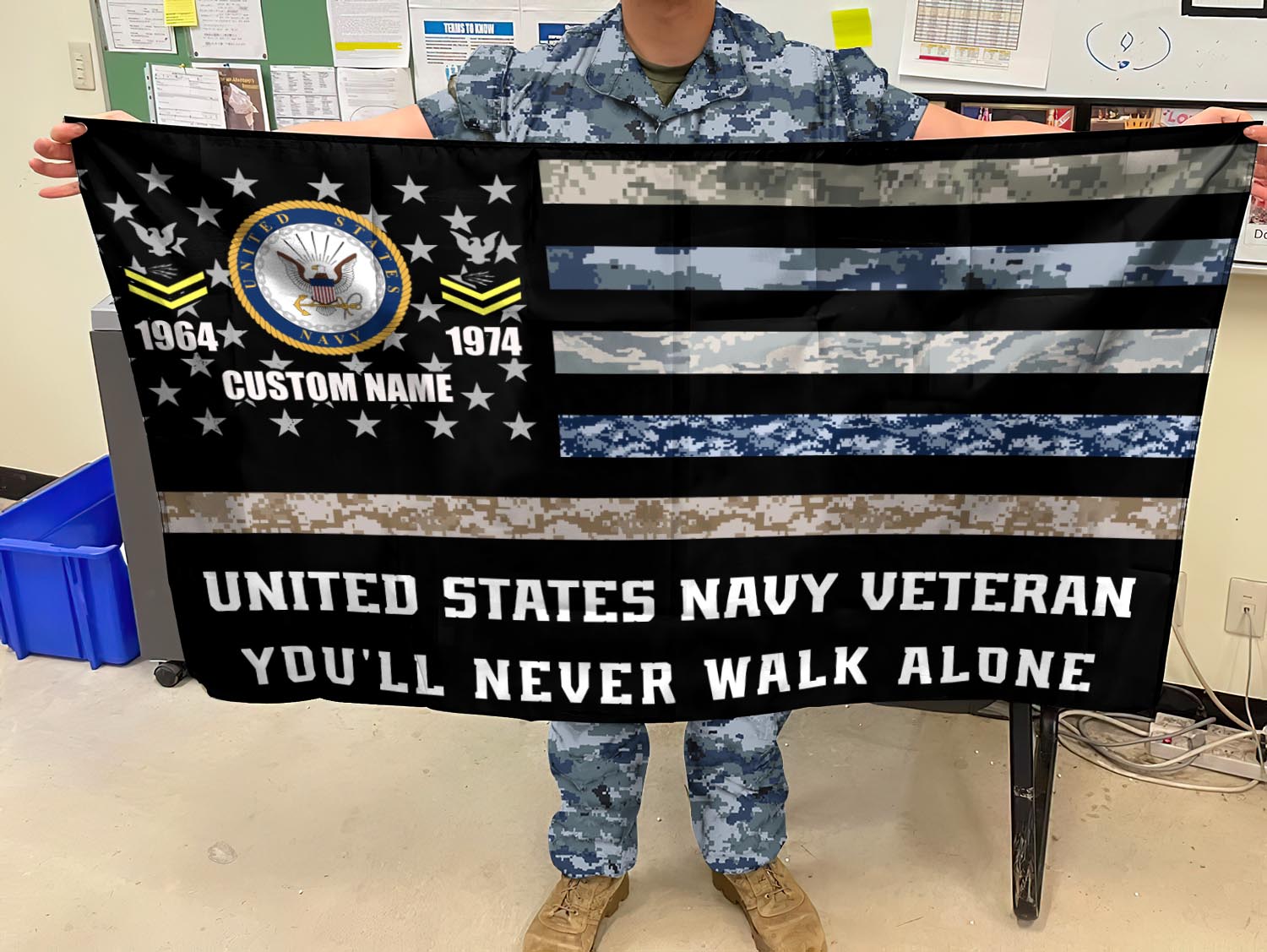 US Navy, Always Remember, Never Forget - Flying Flag 5×8 Feet(152×244 Cm) - Image 3