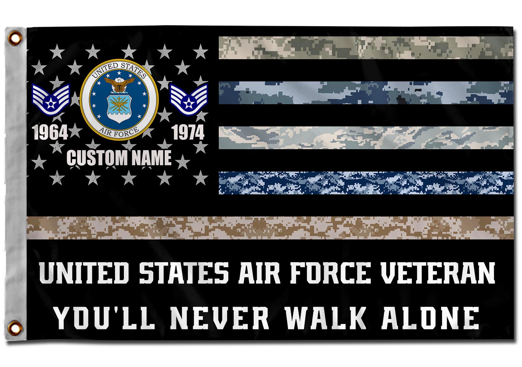 US Air Force , E 2 Air Force Airman - Flying Flag 2×3 Feet(60×90 Cm) - Image 2