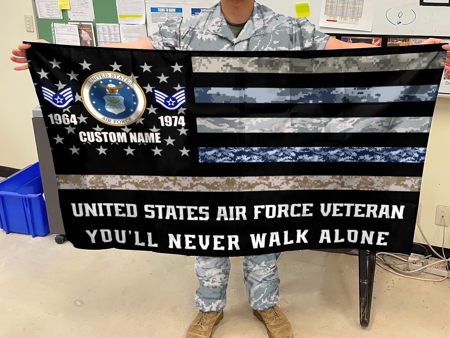US Air Force , E 2 Air Force Airman - Flying Flag 2×3 Feet(60×90 Cm) - Image 3