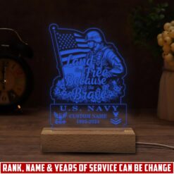 US Navy, Proud To Have Served - Personalized Led Lamp