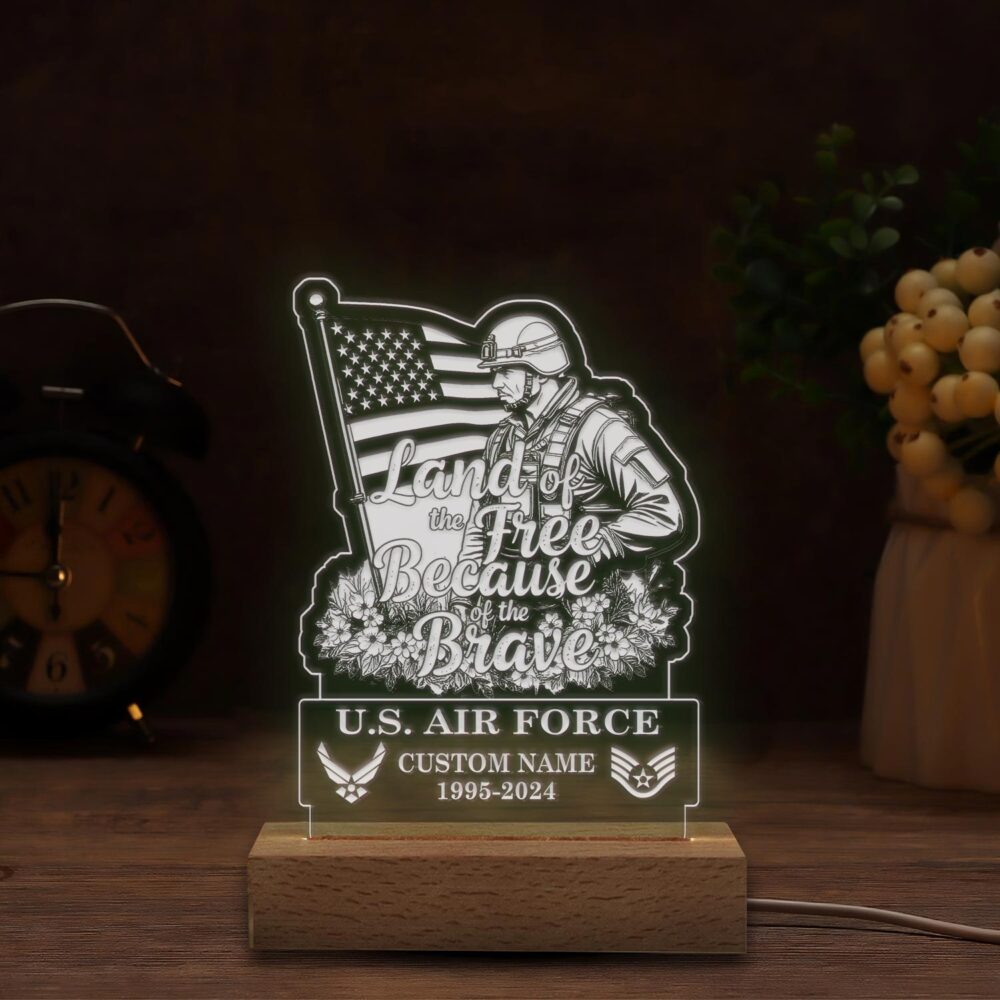 US Air Force , We Own The Sky - Personalized Led Lamp - Image 4