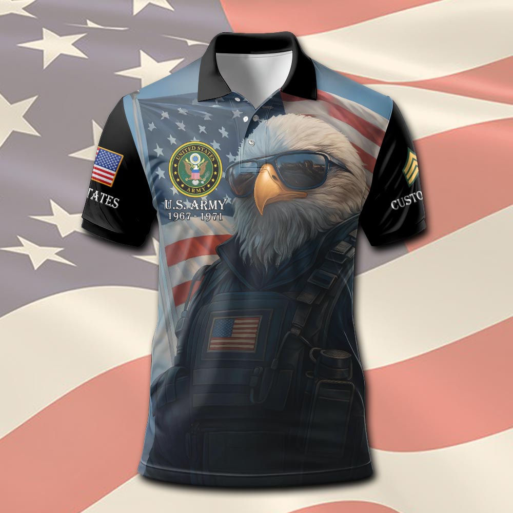 US Army, E 7 Army Master Specialist - Polo Shirt - Image 2