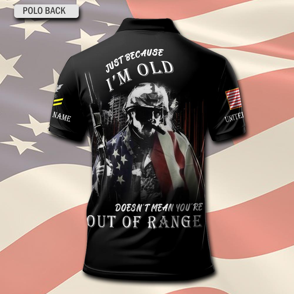 US Navy, E 9 Gold - Polo Shirt - Image 3