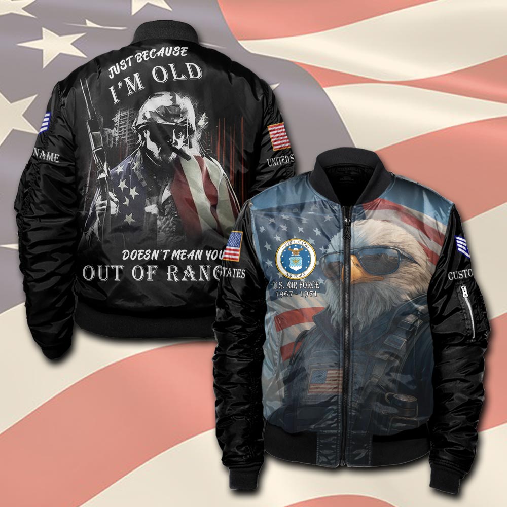US Air Force , Remember - Honor - Respect - Bomber Jacket