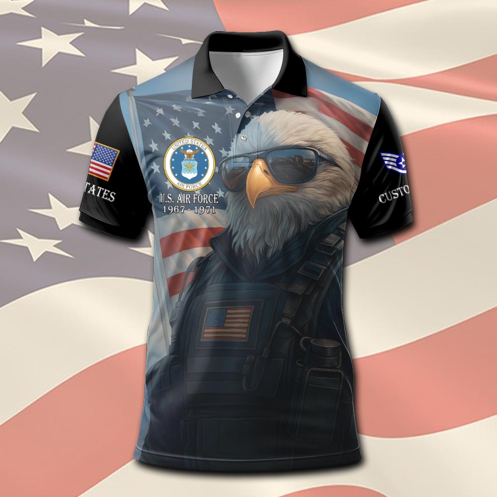 US Air Force , Always Remember, Never Forget - Polo Shirt - Image 2