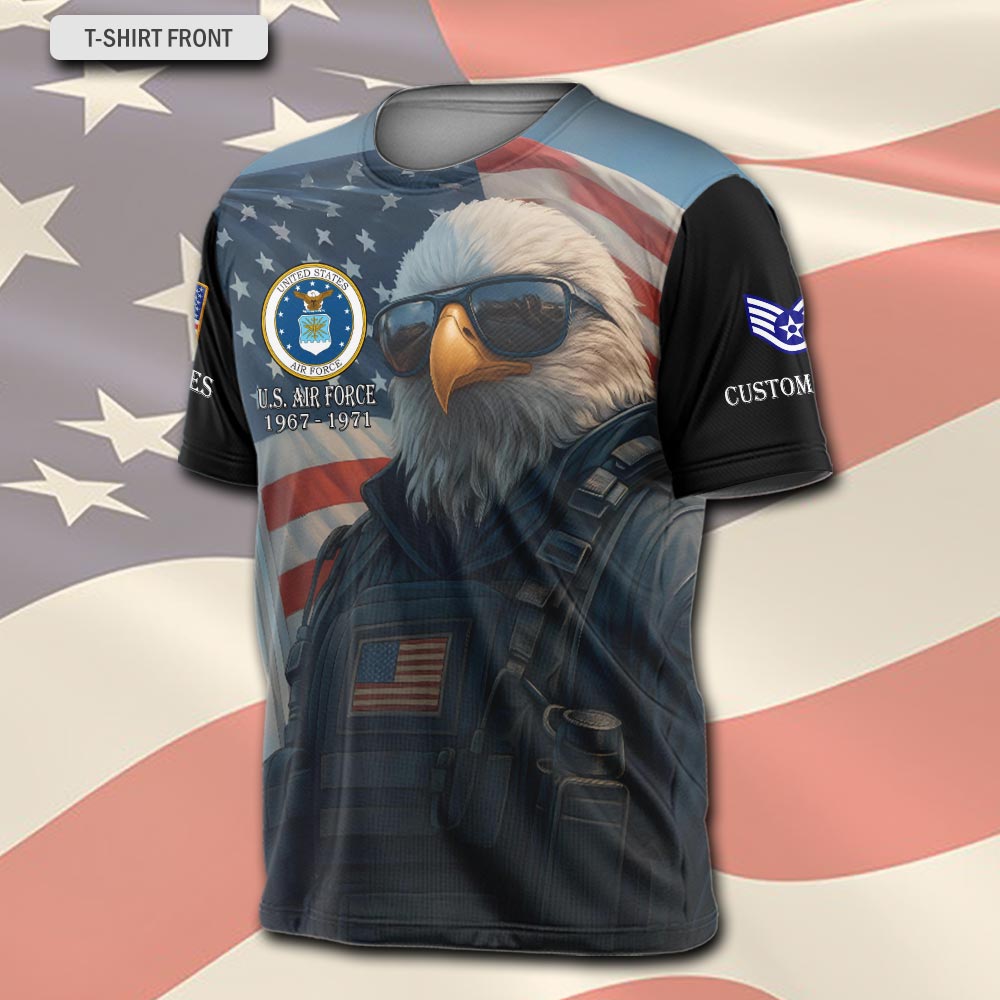 US Air Force , E 4 Air Force Sergeant - T-Shirt - Image 2