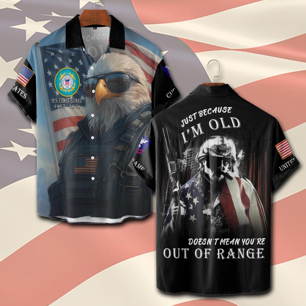 US Coast Guard, E 2 Blue - Short Sleeve Button Shirt