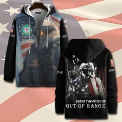 US Coast Guard, E 3 Blue - Zip Hoodie