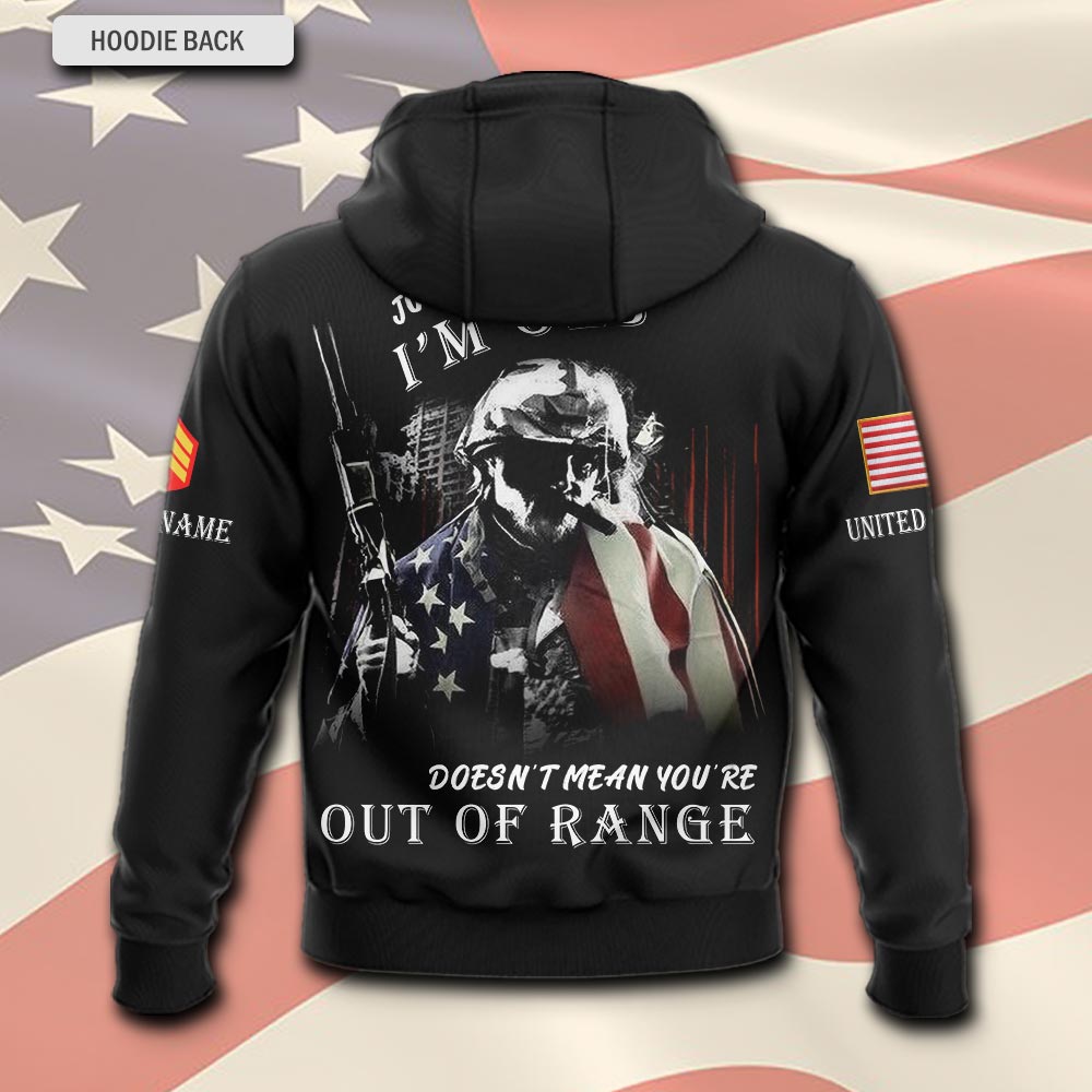 US Marine Corps, Freedom Over Fear - Hoodie - Image 3