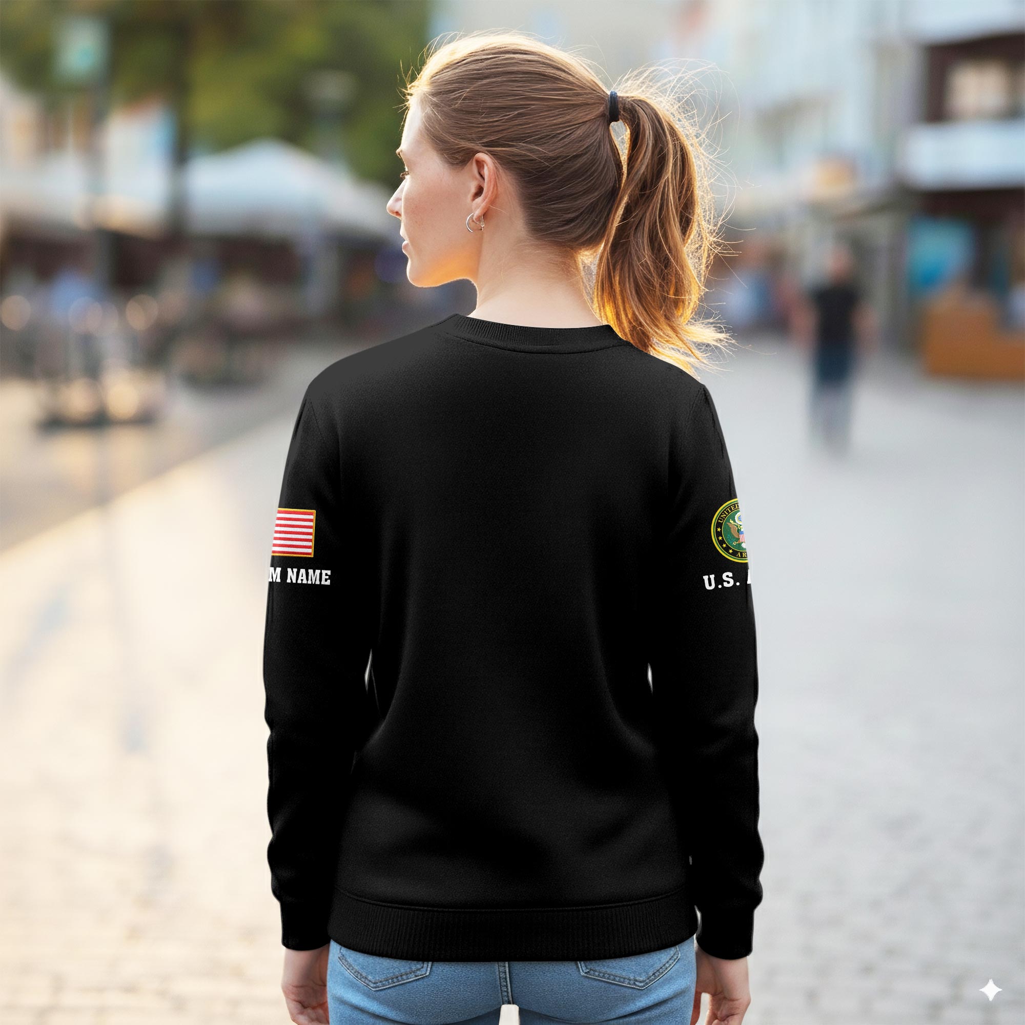 US Army, Remember - Honor - Respect - Women Sweatshirt - Image 3