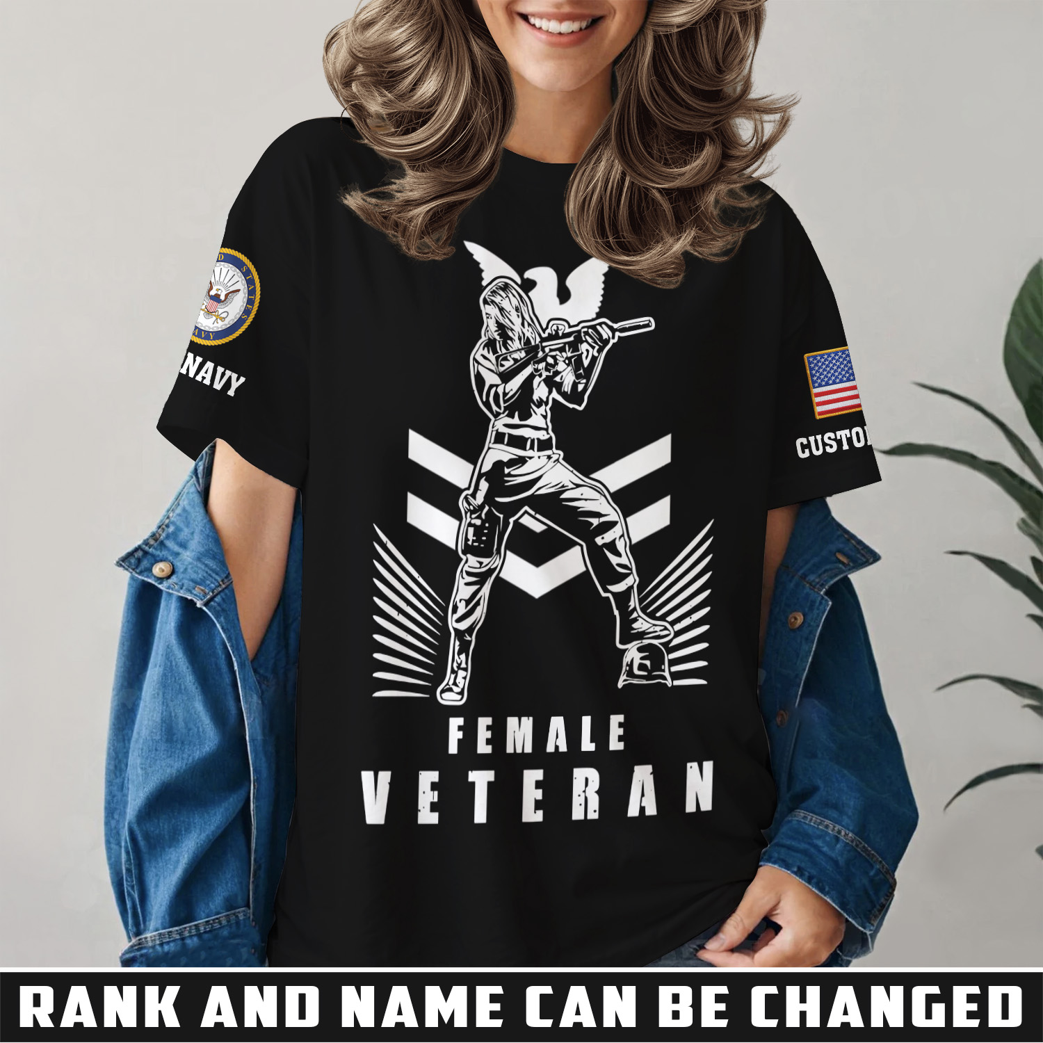 US Navy, E 3 Red - Women T-Shirt