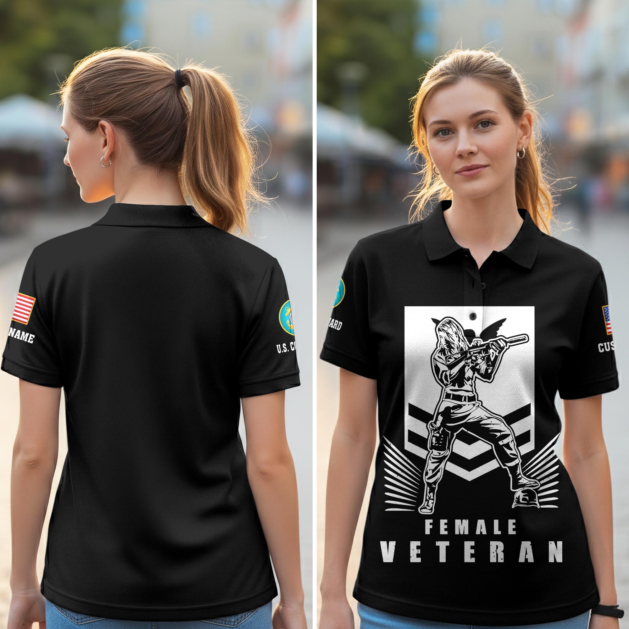 US Coast Guard, Semper Paratus - Women Polo Shirt