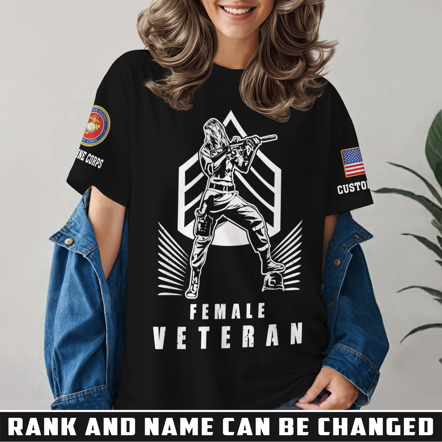 US Marine Corps, E 9 Marines Master Gunnery Sergeant - Women T-Shirt