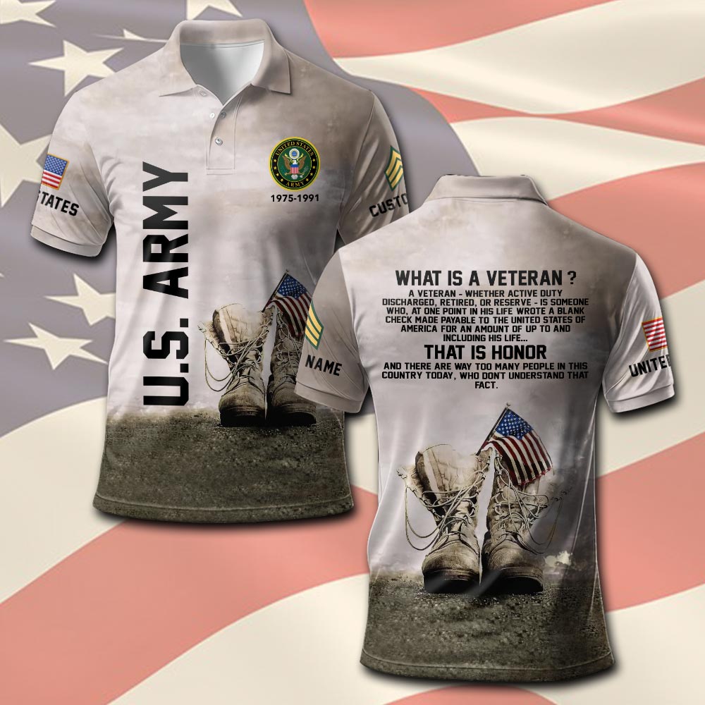 US Army, Duty, Honor, Country - Polo Shirt