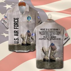 US Air Force , Proud To Have Served - Short Sleeve Button Shirt