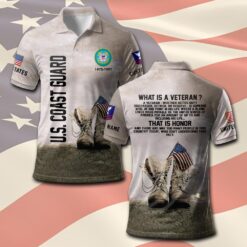 US Coast Guard, E 4 Gold - Polo Shirt