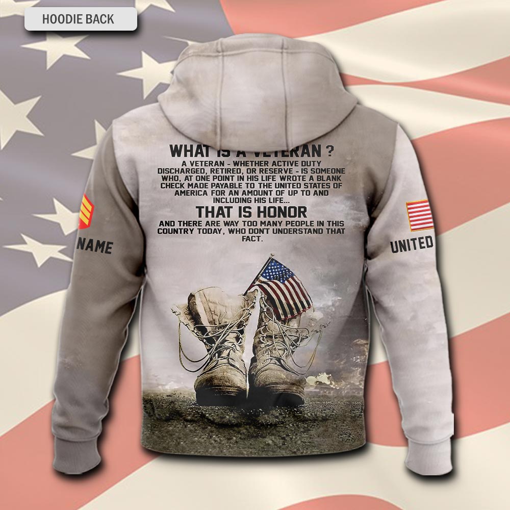 US Marine Corps, Always Remember, Never Forget - Hoodie - Image 3