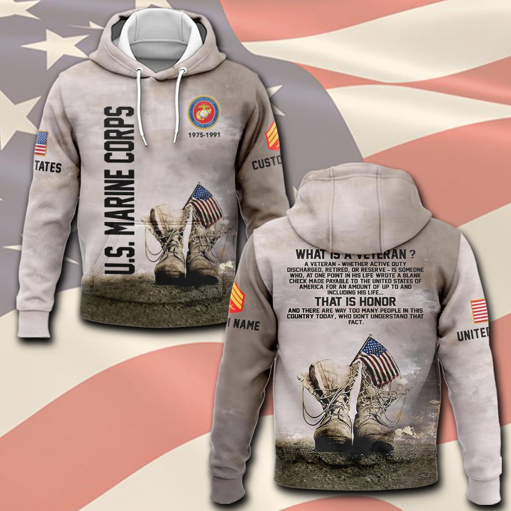 US Marine Corps, Always Remember, Never Forget - Hoodie