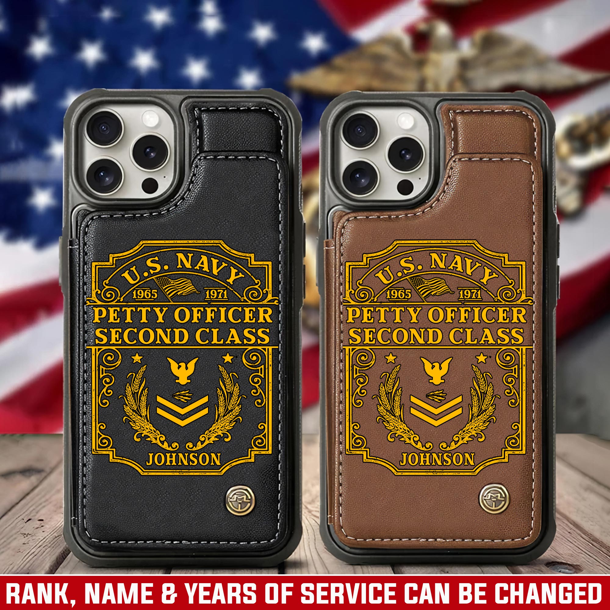 US Navy, Lest We Forget - Leather Flip Phone Case