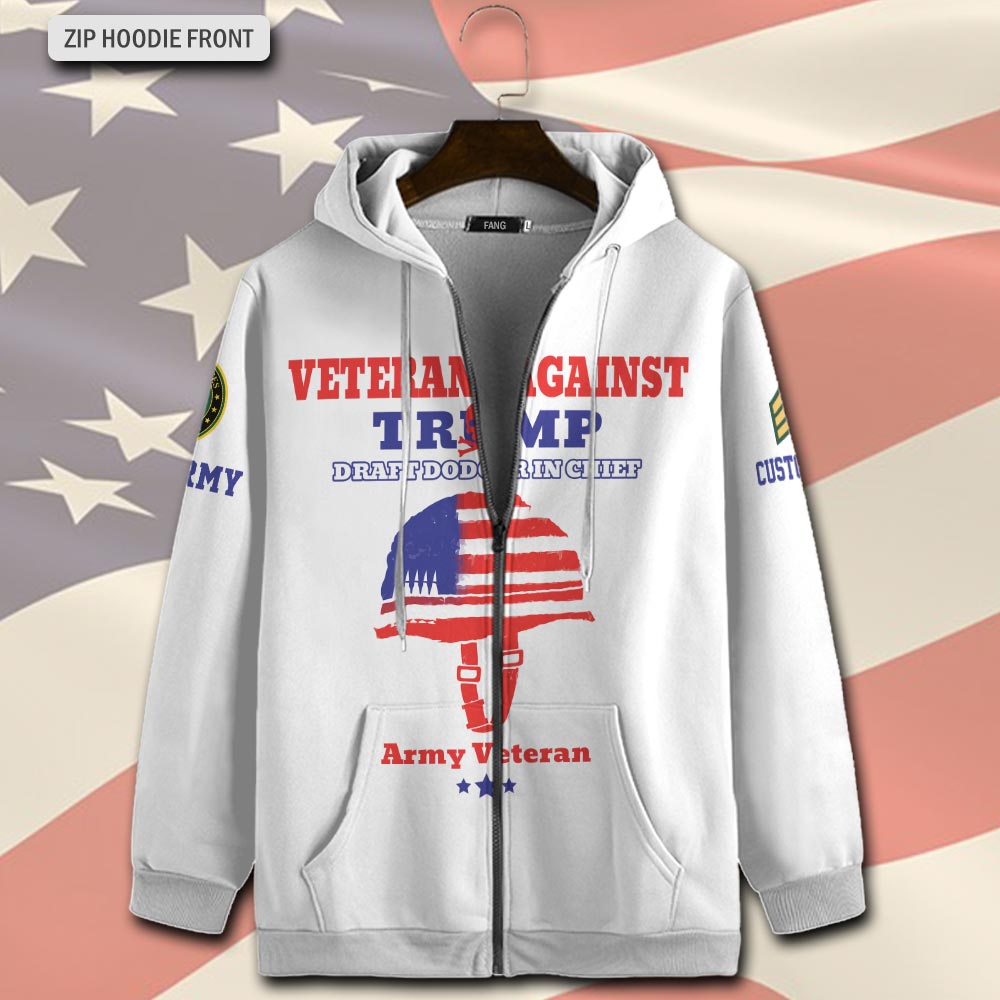 US Army, Proud To Have Served - Zip Hoodie - Image 2