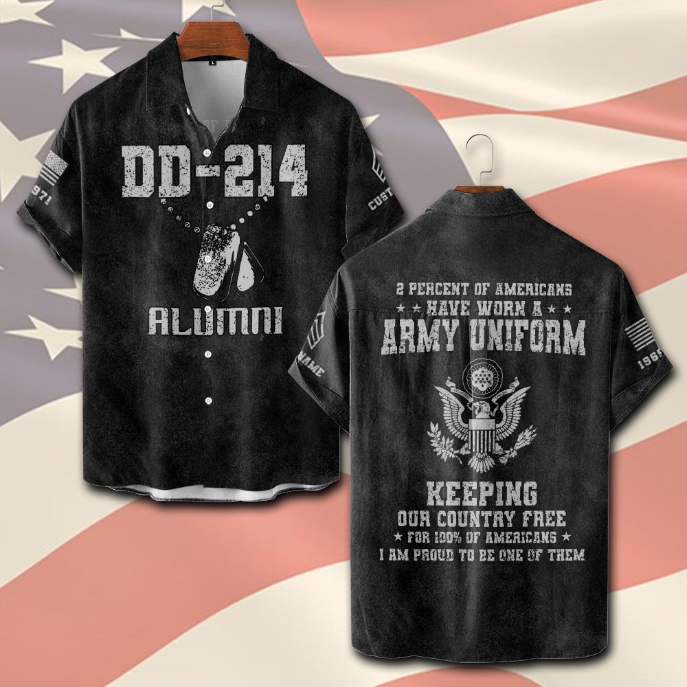 US Army, Once A Soldier, Always A Soldier - Short Sleeve Button Shirt