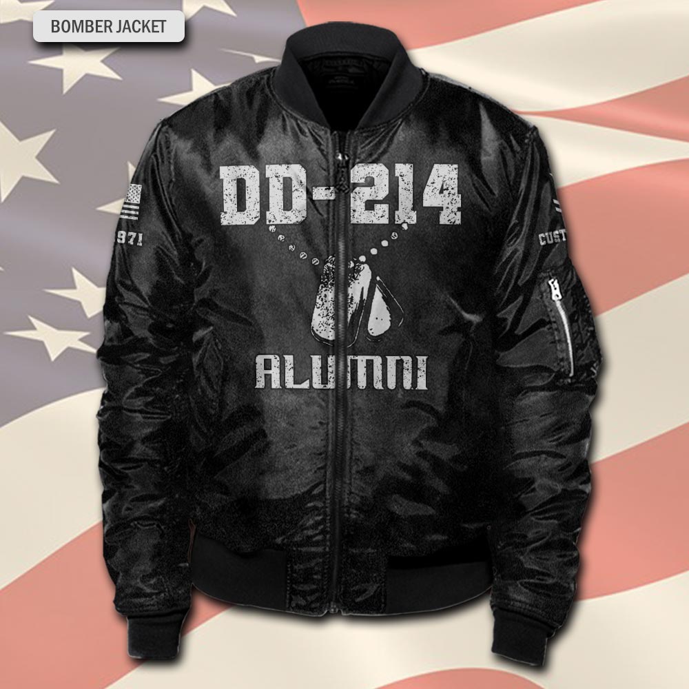 US Navy, American By Birth, Veteran By Choice - Bomber Jacket - Image 2