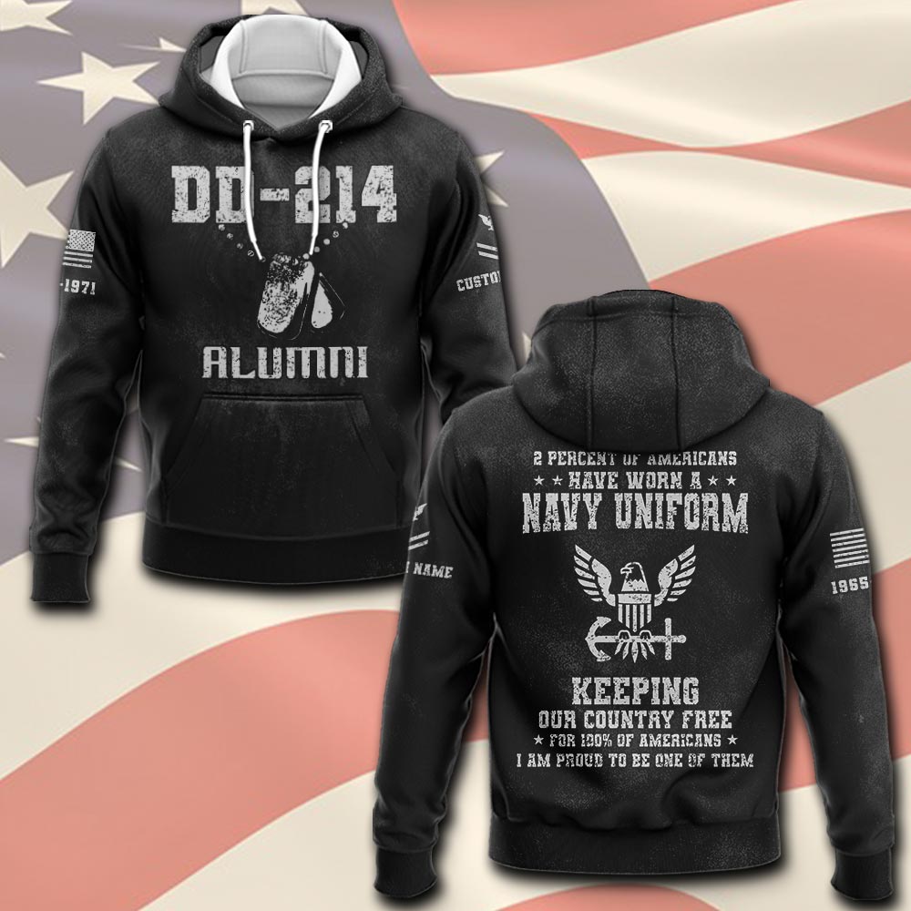 US Navy, American By Birth, Veteran By Choice - Hoodie