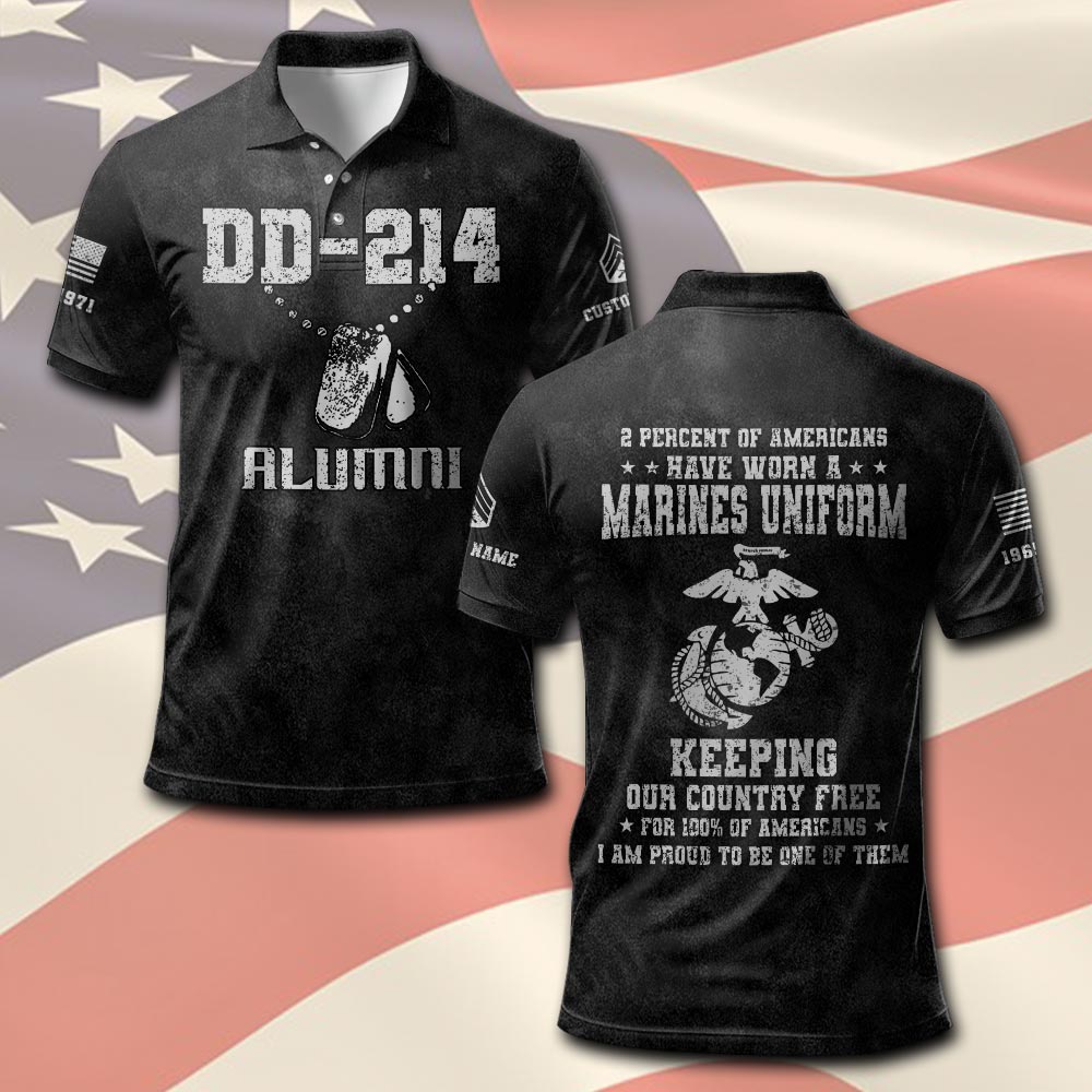 US Marine Corps, O 2 Marines First Lieutenant - Polo Shirt