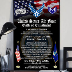 Air Force Badge, O 6 Air Force Colonel - Poster With Frame 10x8in (Recommended)