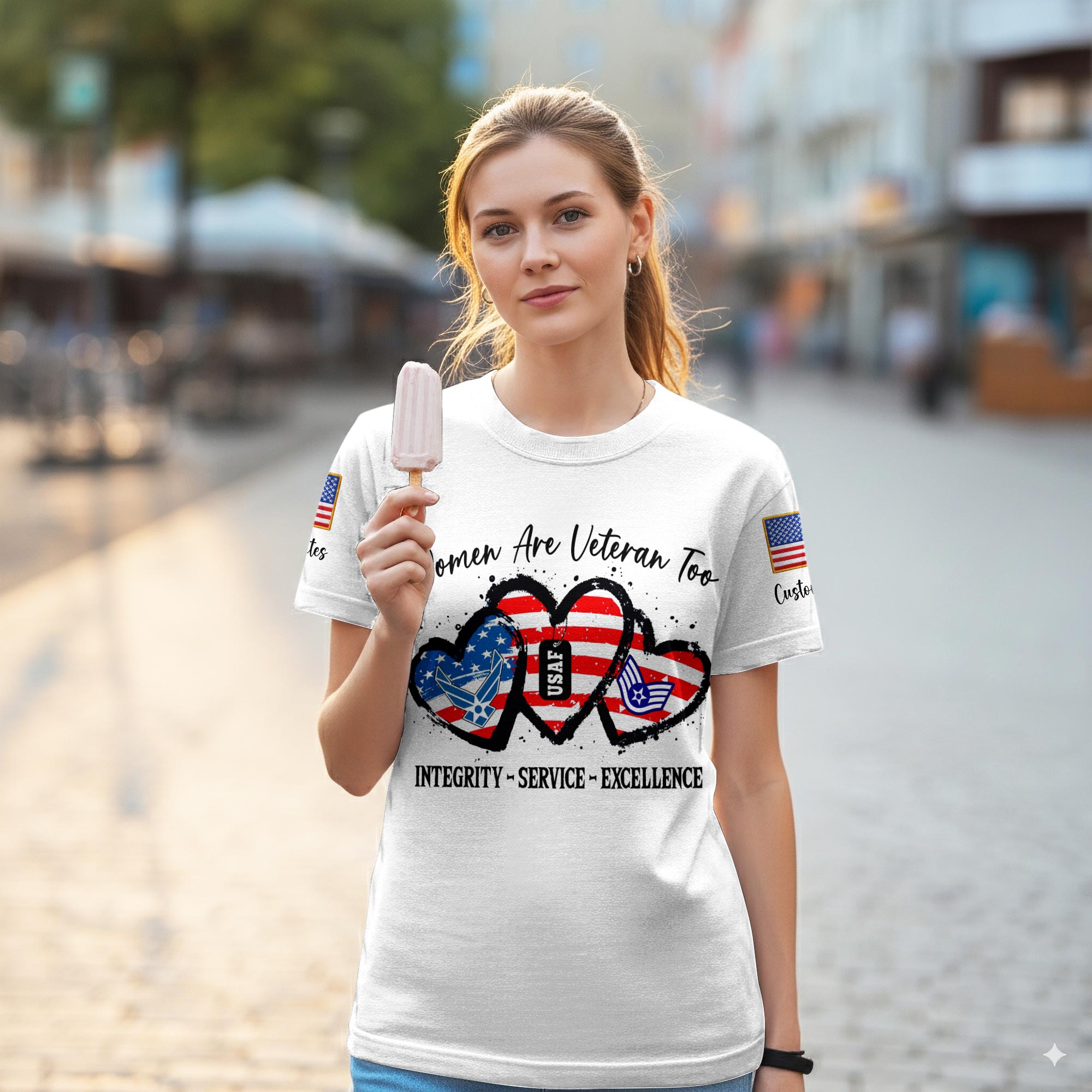 US Air Force , Life And Pride - Women T-Shirt - Image 2