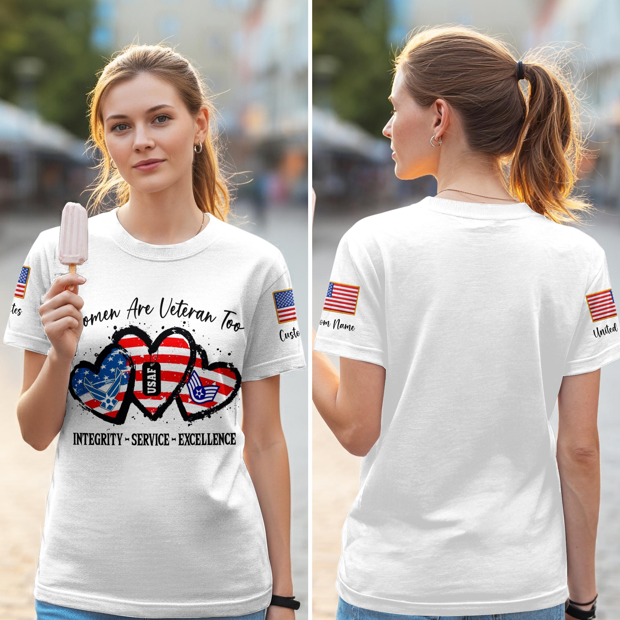 US Air Force , Life And Pride - Women T-Shirt