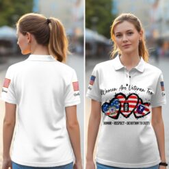 US Coast Guard, E 8 Gold - Women Polo Shirt