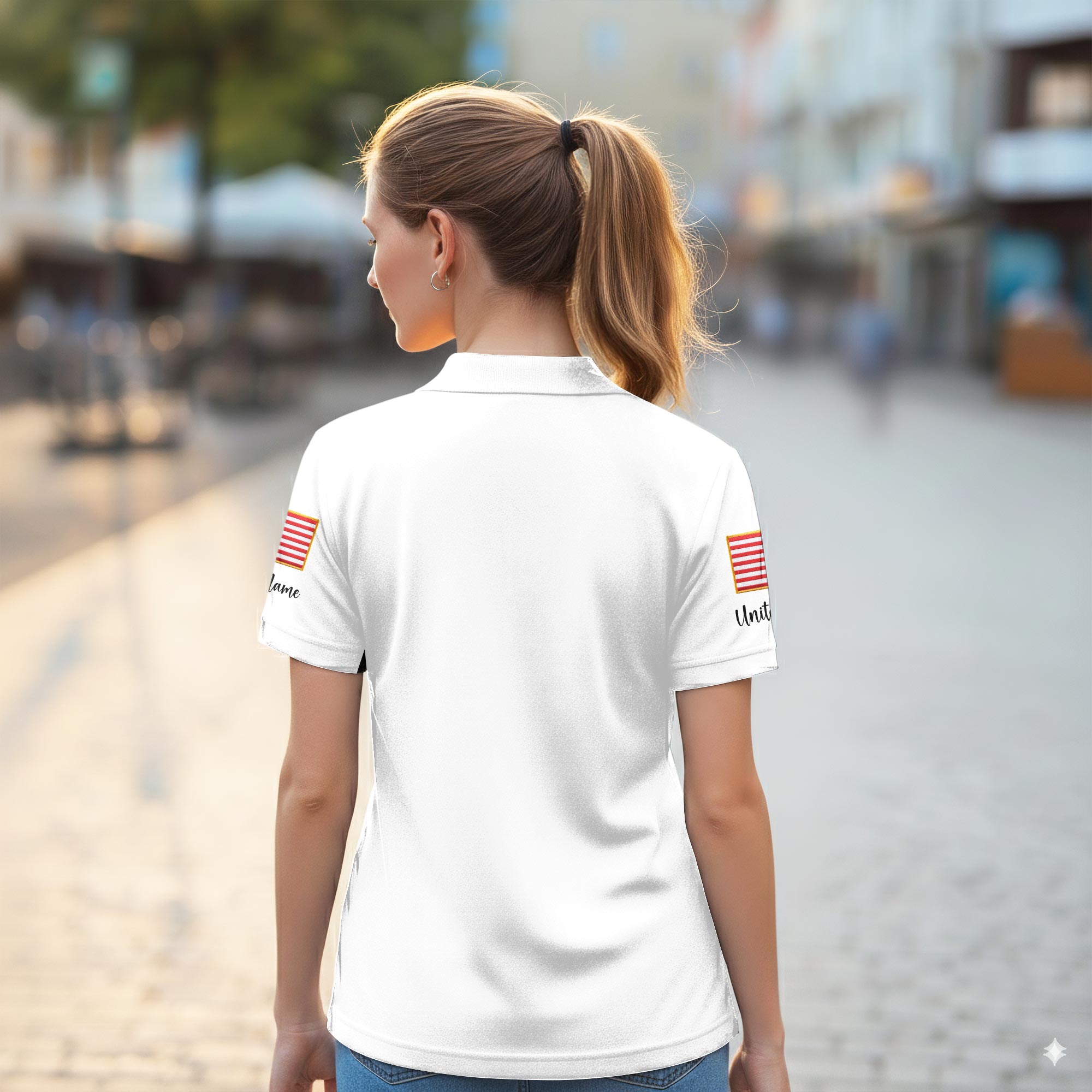 US Marine Corps, Once A Marine, Always A Marine - Women Polo Shirt - Image 3