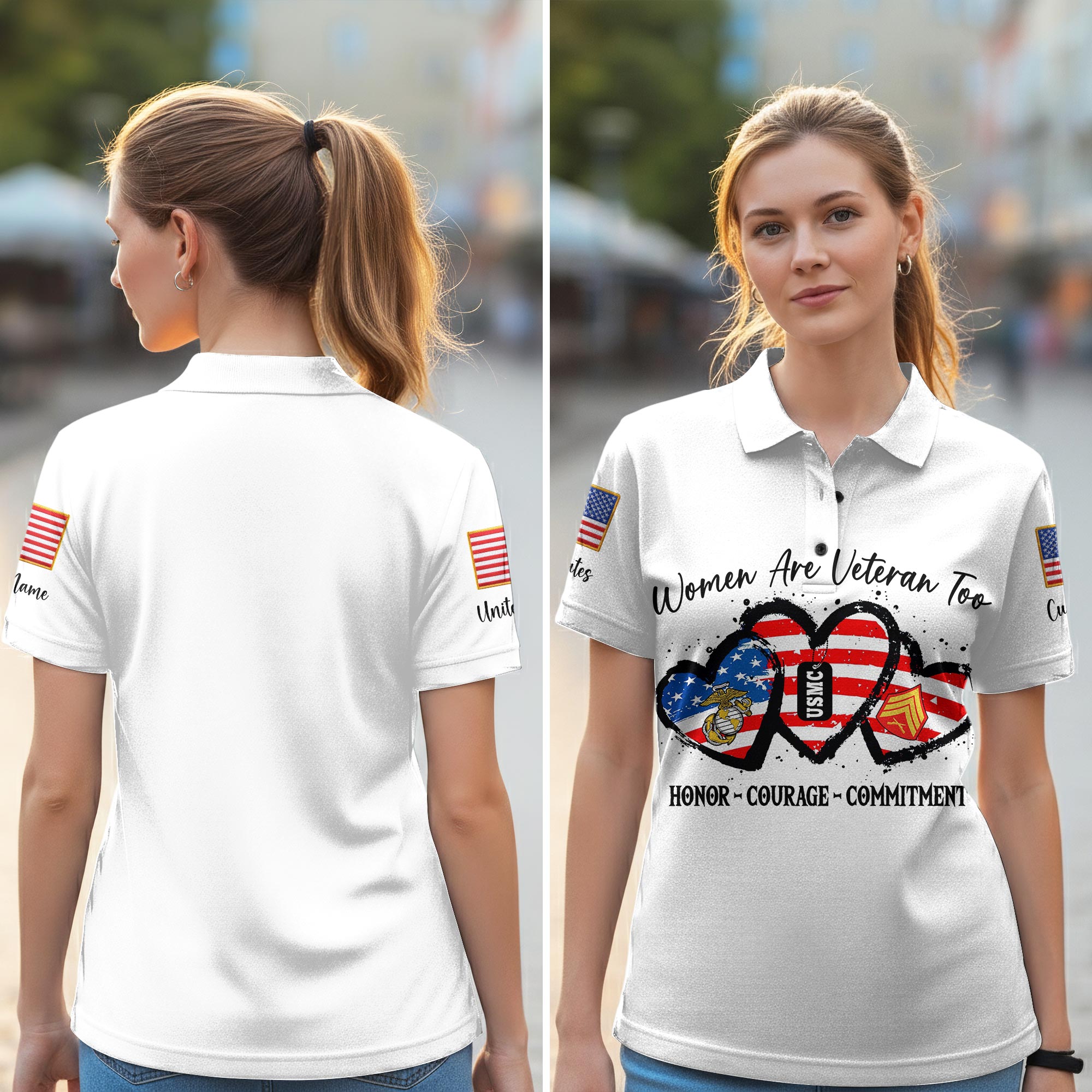 US Marine Corps, Once A Marine, Always A Marine - Women Polo Shirt