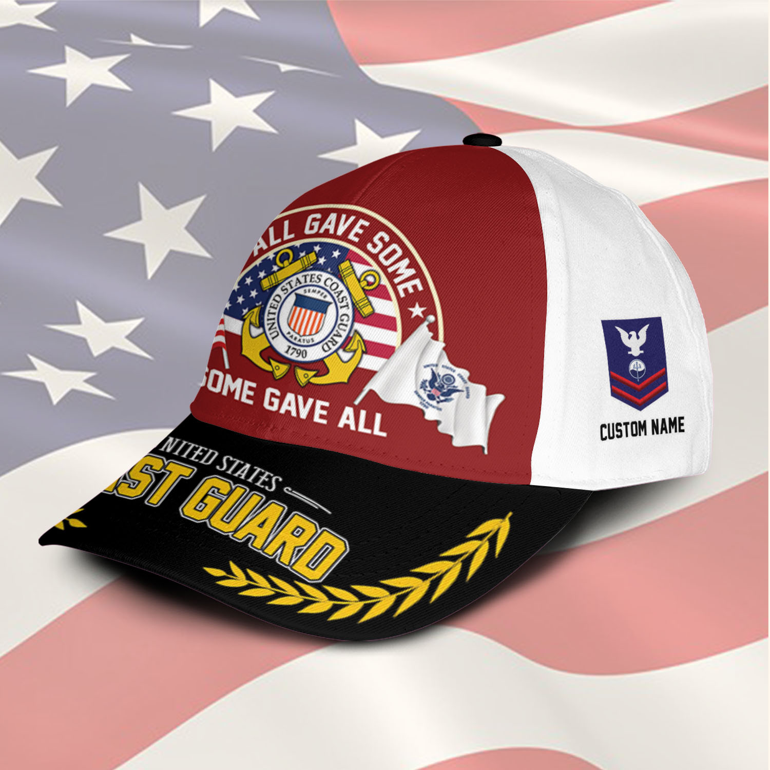 US Coast Guard, E 8 Gold - Classic Cap - Image 2