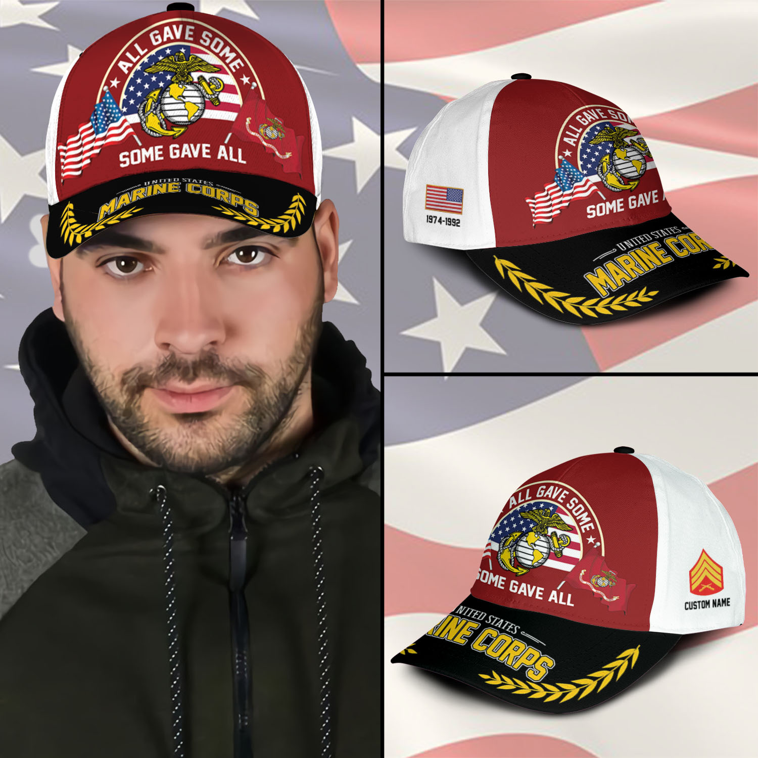 US Marine Corps, E 4 Marines Corporal - Classic Cap - Image 3