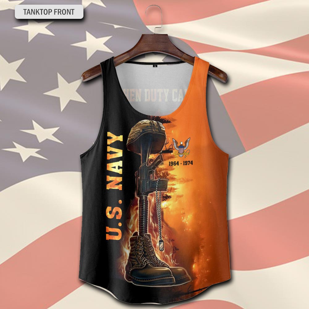 US Navy, Thank a Veteran - Tank-Top - Image 2