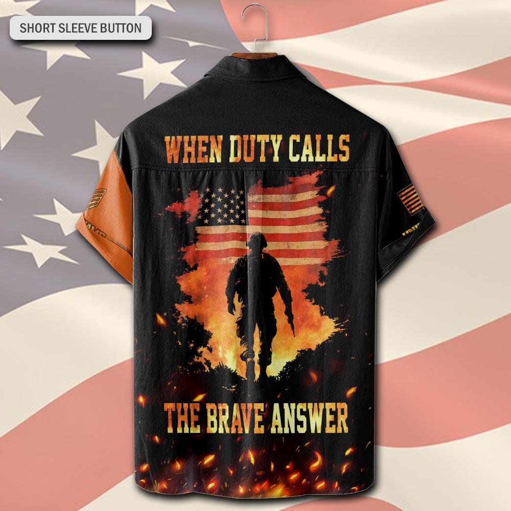 US Air Force , E 4 Air Force Sergeant - Short Sleeve Button Shirt - Image 3